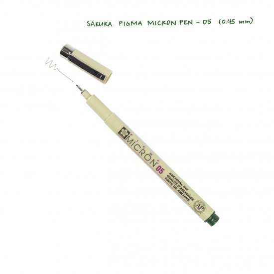 Лінер PIGMA Micron (0.5), 0,45мм, Темно-зелений, Sakura