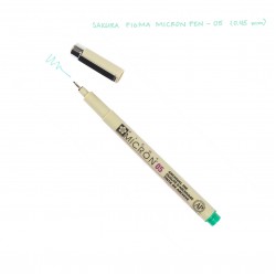 Лінер PIGMA Micron (0.5), 0,45мм, Зелений, Sakura Лінер PIGMA Micron (0.5), 0,45мм, Зелений, Sakura