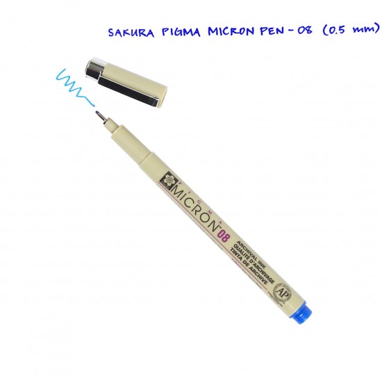 Лінер PIGMA Micron (0.8), 0,5мм, Синій, Sakura
