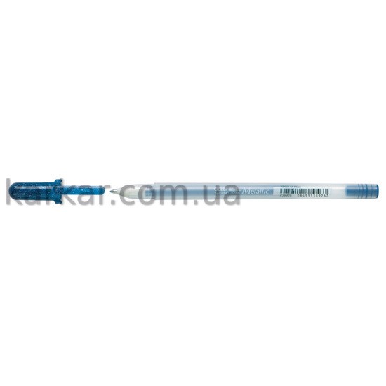 Ручка гелева, METALLIC, Синьо-чорний, Sakura