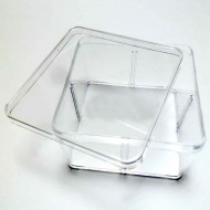 Бокс одна сеція з кришкою, 9.5х5.8х9.5 см