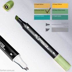 Маркер художній Graphmaster Bronze Green 99