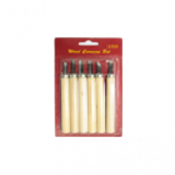 Набір різців по дереву,  6шт., в блістері, (11512), D.K.ART & CRAFT