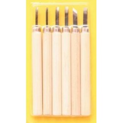 Набір різців по дереву,  6шт., в блістері, (11512), D.K.ART & CRAFT