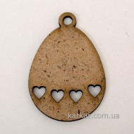 Декор яйце з підвісом і мал. 4, 5см