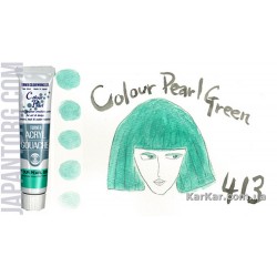 Фарба акрилова гуаш, кольорова перламутрова, Зелена, 20мл., Turner