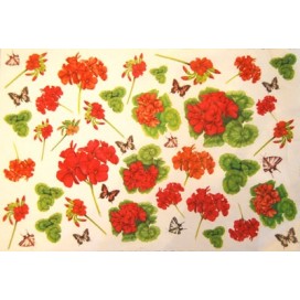 Папір для декупажу, Геранії, 25*35см
