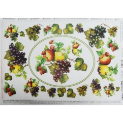 Папір для декупажу, Фруктовий оркестр №1, 25*35см