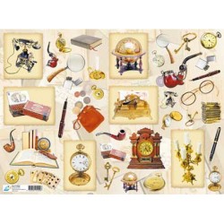 Папір для декупажу, Джентельменські предмети, 40*30см, 60г/м2