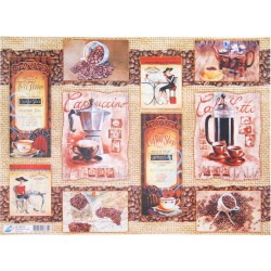 Папір для декупажу, Кава, 40*30см, 60г/м2, 06674