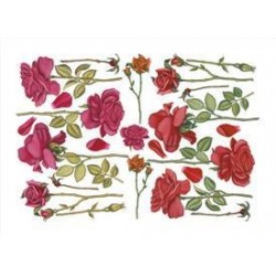 Папір для декупажу, Червоні троянди, 50*70см