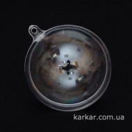 Фігурка "Куля" прозора акрилова роз'ємна, Ø6 см. 