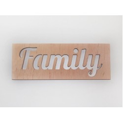 1618-Слово "Family", фанера 10 мм, 30*11