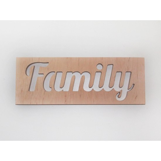 1618-Слово "Family", фанера 10 мм, 30*11