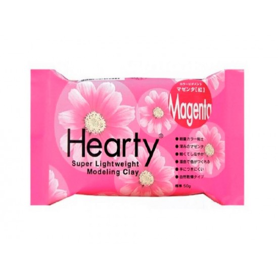 Пластика самозастигаюча Hearty, Маджента, 50 г, Padico