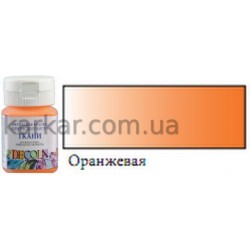 Фарба акрилова, Помаранчева, 50мл, для тканин, перламутрова, Decola Фарба акрилова, Помаранчева, 50мл, для тканин, перламутрова, Decola