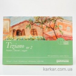 GAMMA Склейка для пастели Tiziano, 22,5*32,5 см, 160г/м, 15 арк., Bianco (nr 2)