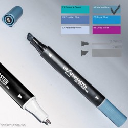Маркер художній Graphmaster Marine Blue 62