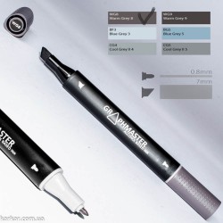 Маркер художній Graphmaster Warm Grey 8 WG8