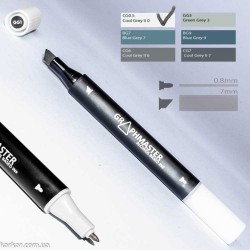 Маркер художній Graphmaster Cool GreyⅡ 0 CG0.5