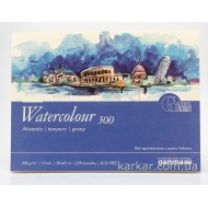 Склейка для акварелі Watercolour 300, 30*40 см, 300г/м, 10 л., GAMMA