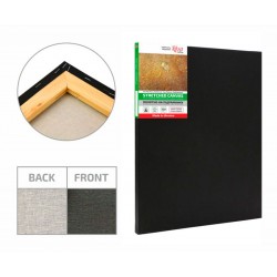 Підрамник, 50*50 см, дрібне зерно, Чорний грунт, бавовна, ROSA Gallery