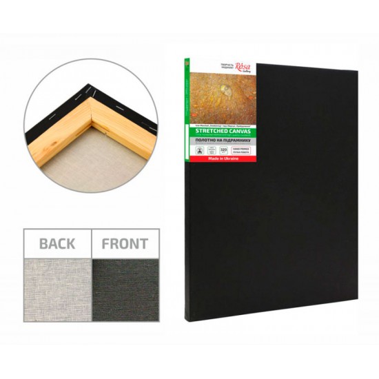 Підрамник, 50*50 см, дрібне зерно, Чорний грунт, бавовна, ТМ   Етюд