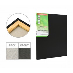 Підрамник, 50*70 см, дрібне зерно, Чорний грунт, бавовна, ROSA