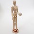 Манекен (чоловік), з магнітами, дерево, висота 30,48см., (16225), D.K.ART & CRAFT