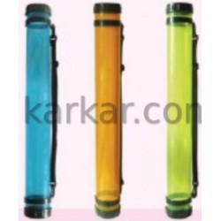 Тубус для паперу, пластик, прозорий (оранжевий), (довж. 65см, d:8.3см), (11319) D.K.ART & СRAFT Тубус для паперу, пластик, прозорий (оранжевий), (довж. 65см, d:8.3см), (11319) D.K.ART & СRAFT