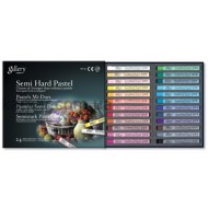 Пастель суха, проф.,  напівтв., 24 кол., крадр, MPL-24, MUNGYO