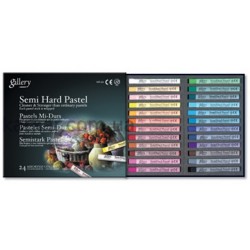 Пастель суха, проф.,  напівтв., 24 кол., крадр, MPL-24, MUNGYO