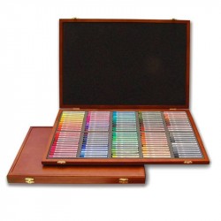 Пастель суха, проф.,  напівтв.,120кол., квадр., дерево, MPL-120W, MUNGYO