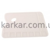 Палітра пласт., прямокутна, проф., велика, 34х23,4см., (18496), D.K.ART & CRAFT