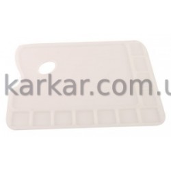 Палітра пласт., прямокутна, проф., велика, 34х23,4см., (18496), D.K.ART & CRAFT