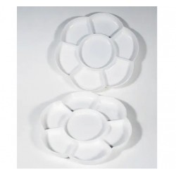 Палітра пластикова ''квітка'' (d:17,8см.) 2шт.,(18407), D.K.ART & CRAFT