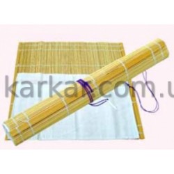 Пенал для пензлів,бамбук, нат.колір+тканина (36х36см), (14502) D.K.ART & CRAFT