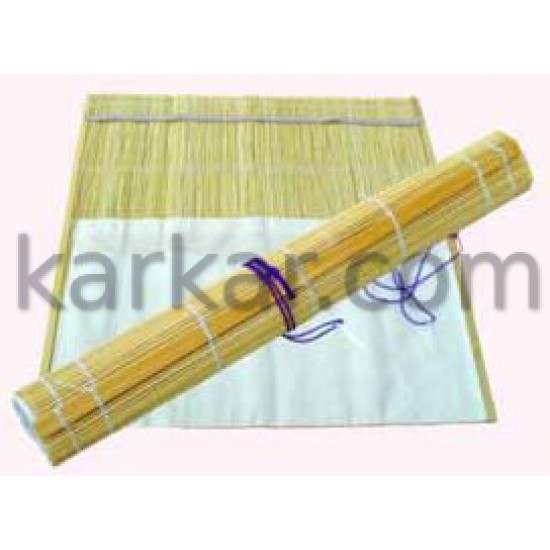 Пенал для пензлів,бамбуковий, нат.колір+тканина (33х33см), (14509)D.K.ART & CRAFT