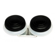 Олійниця подвійна, пластикова з кришкою (4,5х1,7см) (15004), D.K.ART & CRAFT