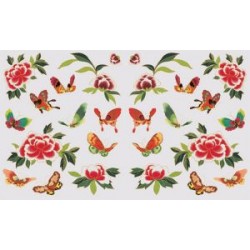 BRICO Бумага для декупажа ЦВЕТЫ И БАБОЧКИ 33 x 48 см BRICO Бумага для декупажа ЦВЕТЫ И БАБОЧКИ 33 x 48 см