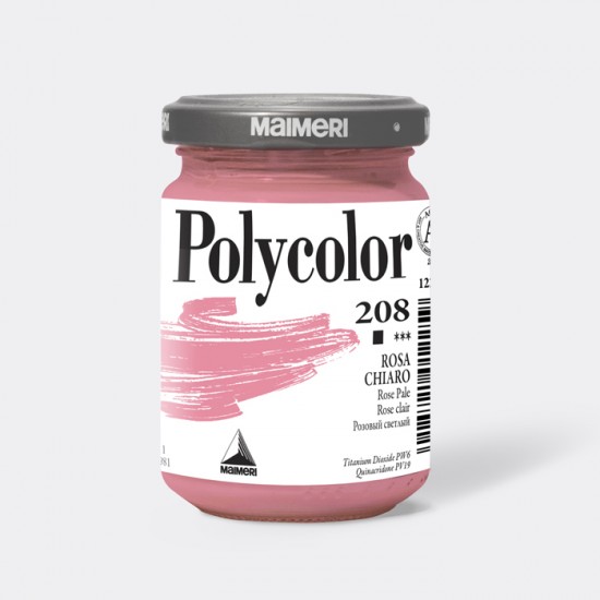 208 Фарба акрилова, Рожевий світлий, 140мл., Polycolor