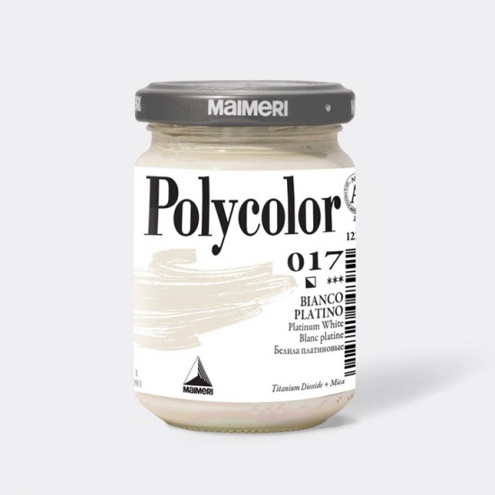 017 Фарба акрилова Polycolor, Білила платинові, 140мл., Maimeri 017 Фарба акрилова Polycolor, Білила платинові, 140мл., Maimeri