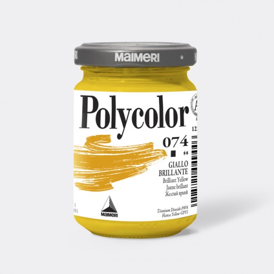 074 Фарба акрилова Polycolor, Жовтий яскравий, 140мл., Maimeri
