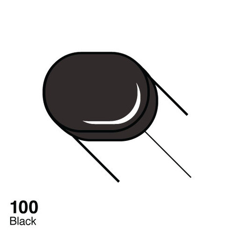 Copic маркер Sketch, 100 Black (Чорний) Copic маркер Sketch, #100 Black (Чорний)