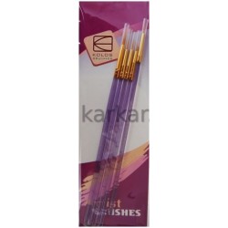 Набір пензлів 7011, синтетика круг. 5шт., KOLOS Набір пензлів 7011, синтетика круг. 5шт., KOLOS