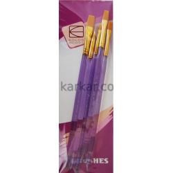 Набір пензлів 7012, синтетика кругла 5шт., KOLOS Набір пензлів 7012, синтетика кругла 5шт., KOLOS