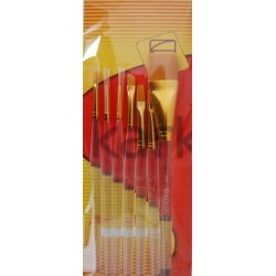 Набір пензлів 7016, синтетика круг/плос/кут/овал. 2/3/1/1шт., KOLOS Набір пензлів 7016, синтетика круг/плос/кут/овал. 2/3/1/1шт., KOLOS