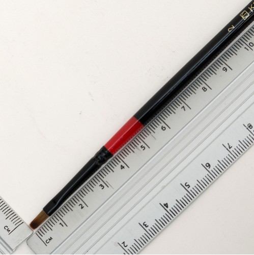 Синтетика плоска, red stripe  1018, № 2, д.р. пензель KOLOS