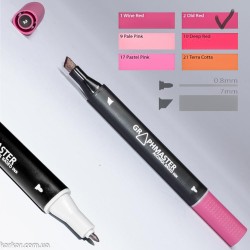 Маркер художній Graphmaster Old Red 2