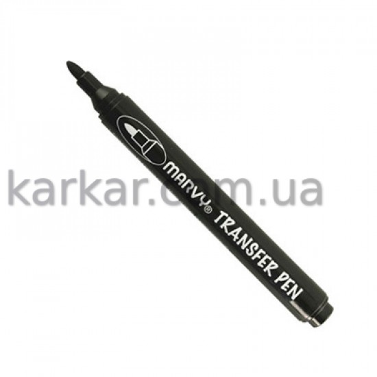 Маркер, Чорний, для термоперенесення на тканину, 1,5 мм, Transfer Pen, 922, Marvy